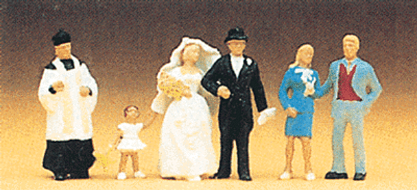 Preiser 10057 - Wedding Participants -- Protestant  - HO Scale