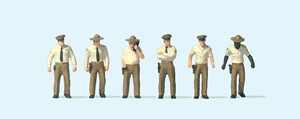 Preiser 10796 - Working People -- United States Sheriff Deputies pkg(6)  - HO Scale