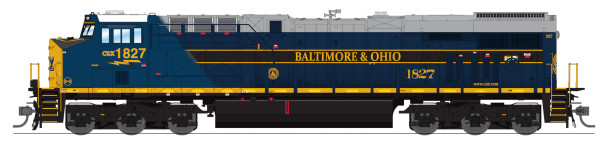 Broadway Limited 8539 - GE ES44AC w/ DCC and Sound CSX (CSXT) 1827 B&O Heritage - HO Scale