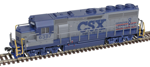 Atlas Master 40004721 - EMD GP40-2 DC Silent CSX (CSXT) 6487 "Red Block" - N Scale