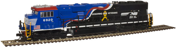 Atlas Master 40003960 - EMD SD60E DC Silent Norfolk Southern (NS) 6920 "Honoring our Veterans" - N Scale