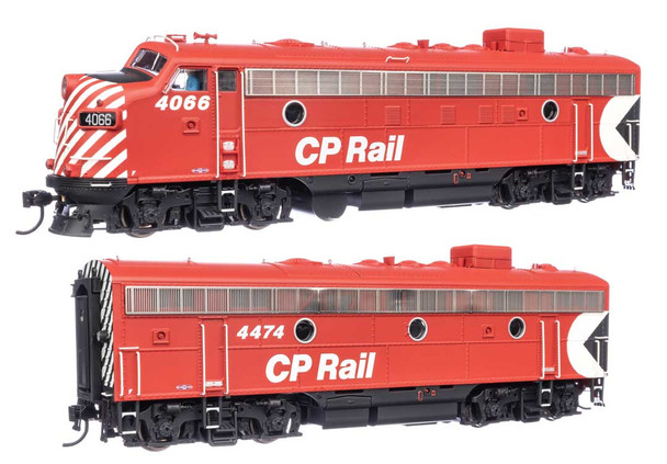 Walthers Proto 920-49550 - EMD FP7AB (red, white w/Multi-mark) DC Silent Canadian Pacific (CP) 4066, 4474 - HO Scale