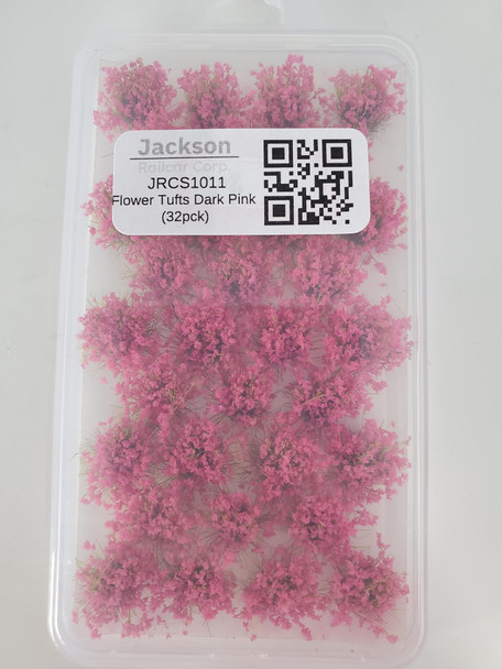 Jackson Railcar S1011 - Flower Tufts Dark Pink (32pck)  - Multi Scale