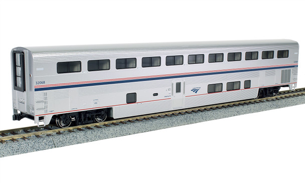 Kato 35-6087-1 - Superliner® I, Sleeper Phase VI (With Interior Lighting Installed) Amtrak (AMTK) 32068 - HO Scale