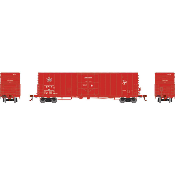 Athearn Genesis 68945 - 50' PC&F Smooth Side Box With 10'6" Door Missouri-Kansas-Texas (BKTY) 78 - HO Scale