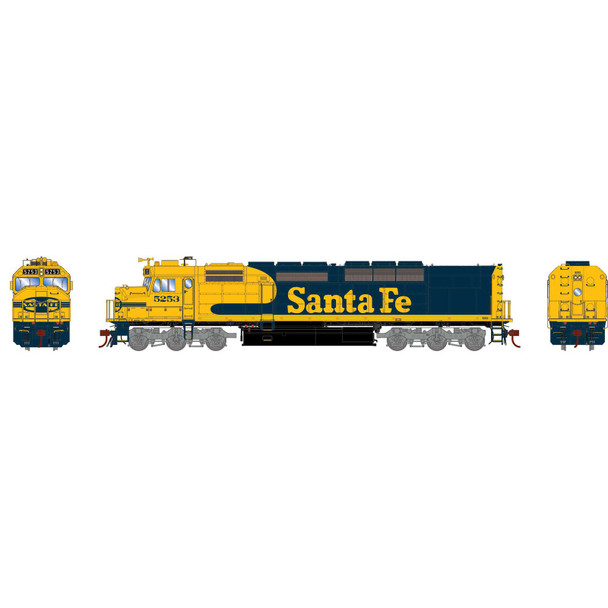 Athearn Genesis 64122 - EMD SDP40F DC Silent Atchison, Topeka and Santa Fe (ATSF) 5253 - HO Scale