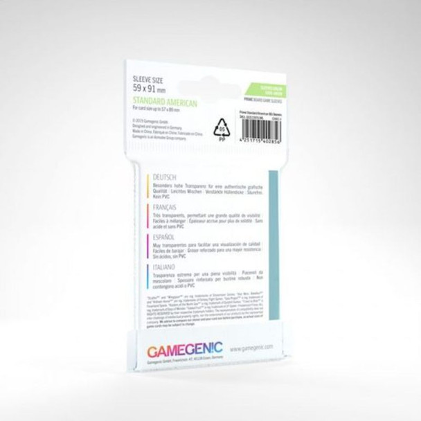 Gamegenic GG1051 - PRIME Sleeves: Standard American