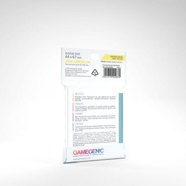 Gamegenic GG1052 - PRIME Sleeves: Mini American