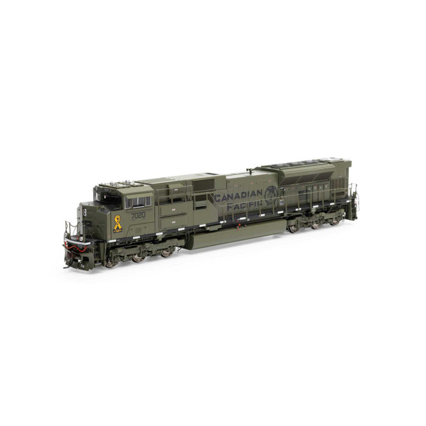 Athearn Genesis 75753 - EMD SD70ACu DC Silent Canadian Pacific (CP) 7020 Military Heritage - HO Scale