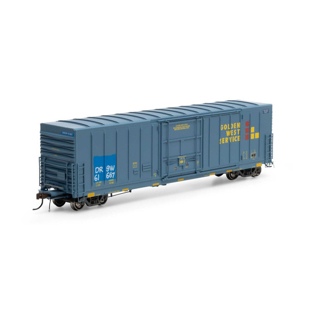 Athearn Genesis 26887 - 50' PC&F Exterior-Post Boxcar Denver & Rio Grande Western (D&RGW) Patched 61667 - HO Scale