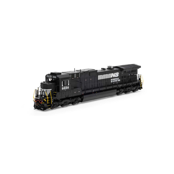 Athearn Genesis 31575 - GE Dash 9-40C "Top Hat" DC Silent Norfolk Southern (NS) 8888 - HO Scale