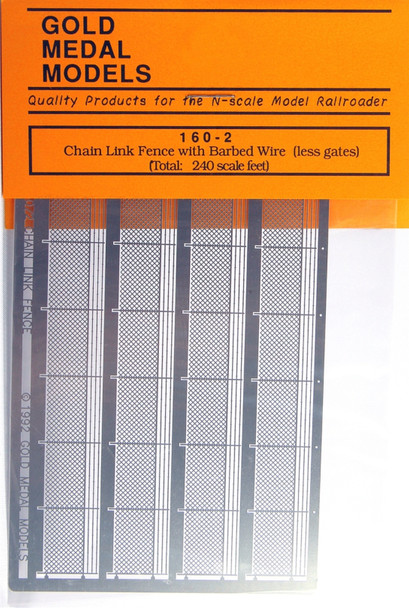 Gold Medal Models 160-2 - Chain Link Fence Extension - N Scale