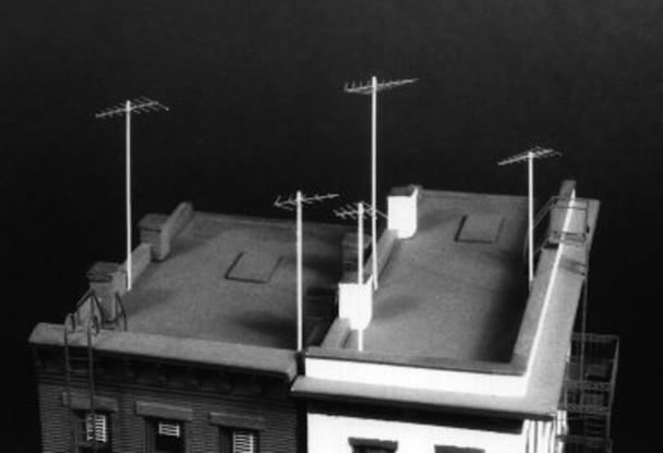 Gold Medal Models 160-21 - Rooftop TV Antenna (5 styles)- N Scale