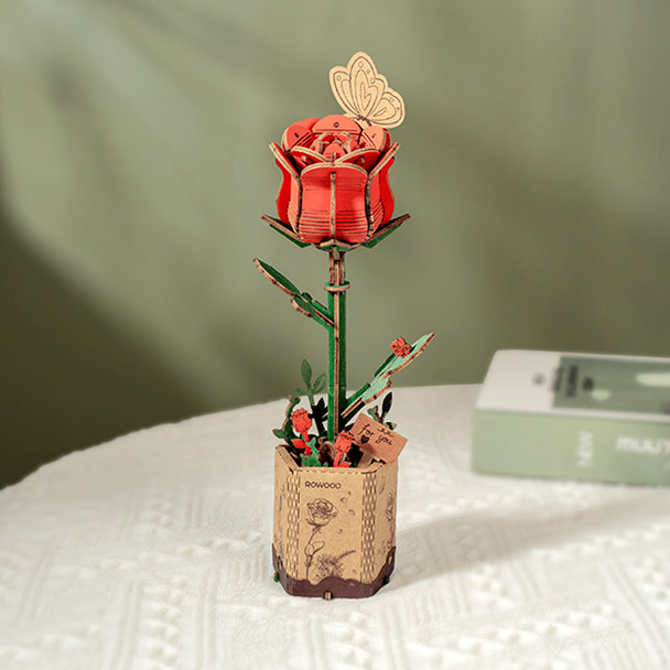 Robotime TW042 - Red Rose  - Kit