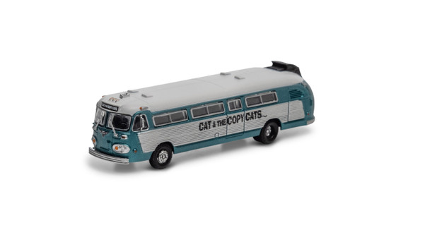 Athearn 17347 - Flxible Visicoach Intercity Bus, Band on Tour Cat and the Copy Cats  - N Scale