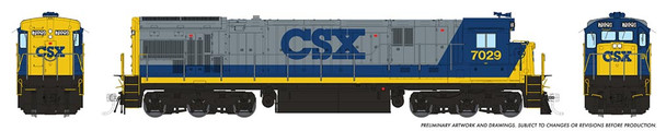 Rapido 42513 - GE C30-7 (DCC and Sound) CSX (CSXT) 7029 - HO Scale