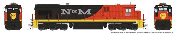 Rapido 42519 - GE C30-7 w/ DCC and Sound National of Mexico (NdeM) 1017 - HO Scale