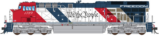 PRE-ORDER: InterMountain 497116(S)-02 - GE ET44AC (DCC and Sound) Semiquincentennial - Freedom #1789 - HO Scale