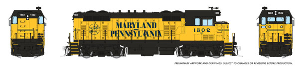 PRE-ORDER: Rapido 70629 - CF7 Square Cab (DCC and Sound) Maryland & Pennsylvania (MPA) 1502 - HO Scale