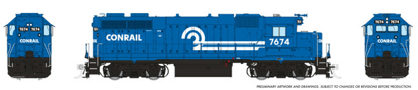PRE-ORDER: Rapido 38547 - EMD GP38 Ext Cab (DCC and Sound) Conrail (CR) 7674 - HO Scale