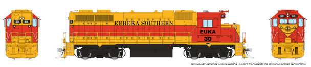 PRE-ORDER: Rapido 38551 - EMD GP38 Ext Cab (DCC and Sound) Eureka Southern (EUKA) 31 - HO Scale