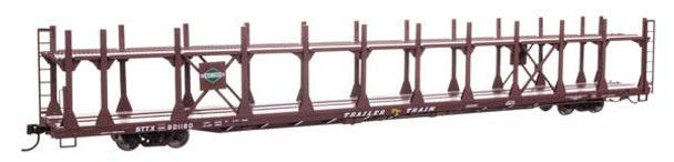 Walthers Mainline 910-8038 - 89' Flatcar w/Bi-Level Open Auto Rack Illinois Central (IC) 901187 - HO Scale