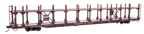 Walthers Mainline 910-8048 - 89' Flatcar w/Bi-Level Open Auto Rack Western Pacific (WP) 930246 - HO Scale
