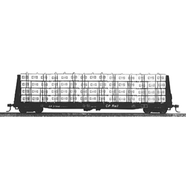 Jaeger Products 4500 - 60' Flat Car Lumber Load Kit -- Evans Products    - HO Scale Kit