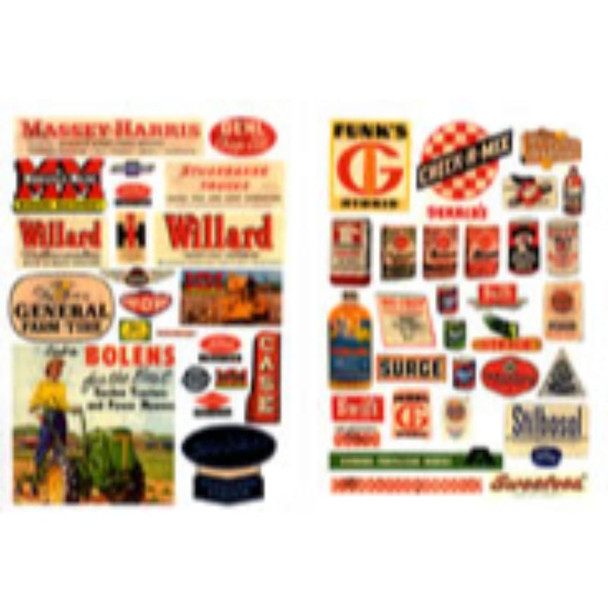 JL Innovative 183 - Feed & Seed/Farm posters & signs(54)    - HO Scale Kit