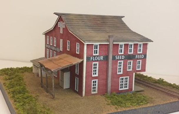Rail Scale Models N-2205 - Burgin's Flour & Feed  - N Scale Kit