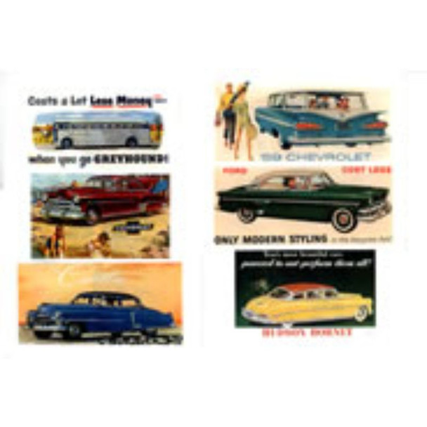 JL Innovative 193 - Automotive Billboards 1950's    - HO Scale
