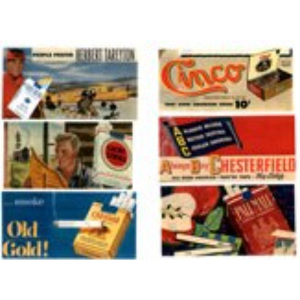 JL Innovative 213 - 6 Vintage Tobacco Billboard Signs 30-60's    - HO Scale