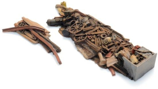 Artitec 28.124 - Cargo: scrap metal for sand wagon - HO Scale
