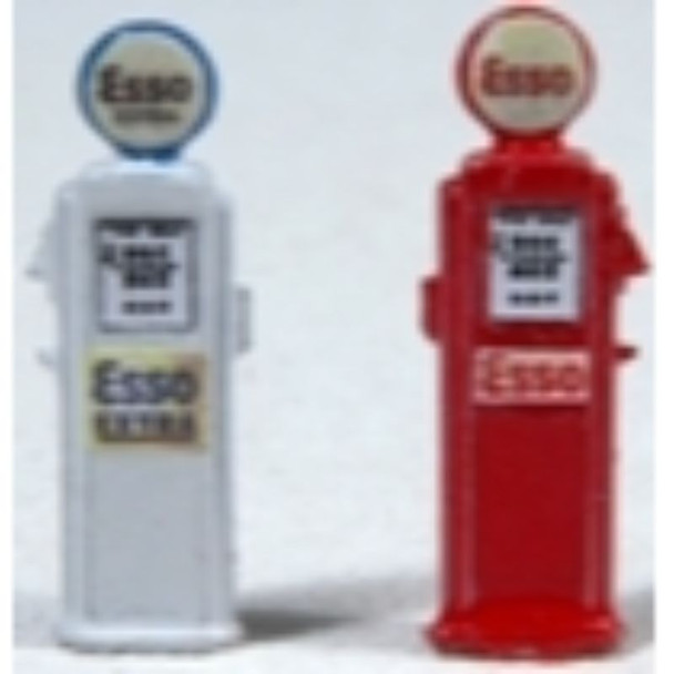JL Innovative 587 - Deluxe Custom Gas Pumps,Esso(2)    - HO Scale