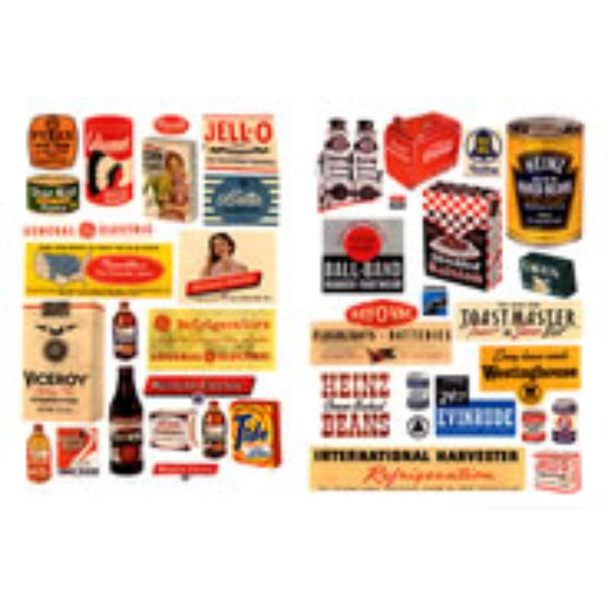 JL Innovative 682 - Household Posters & Signs 1940's and 50's    - N Scale