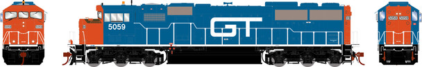 PRE-ORDER: Athearn Genesis 2351 - EMD SD60M Tri-Clops (DC Silent) Grand Trunk Western (GTW) 5059 - HO Scale