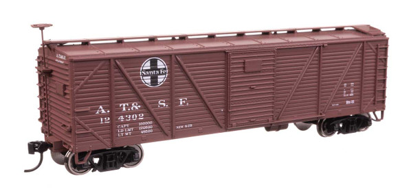 Walthers Mainline 910-40703 - 40' ARA Single Sheathed Boxcar Atchison, Topeka and Santa Fe (ATSF) 124350 - HO Scale