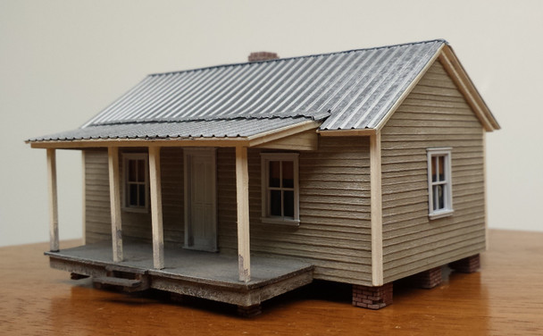 Rail Scale Models HO-1010 - Mill Village Company House #1  - HO Scale Kit