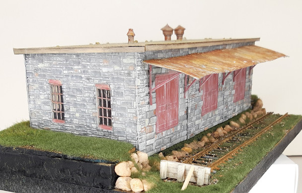 Rail Scale Models P4019 - Piney Brook Transfer Station  - HO Scale Kit