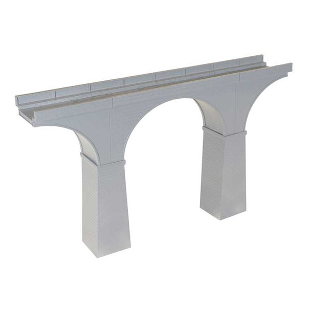 Atlas 70000225 - Single-Track Cut-Stone Viaduct -- 18 x 3-1/4" cm, Variable Height  - HO Scale Kit