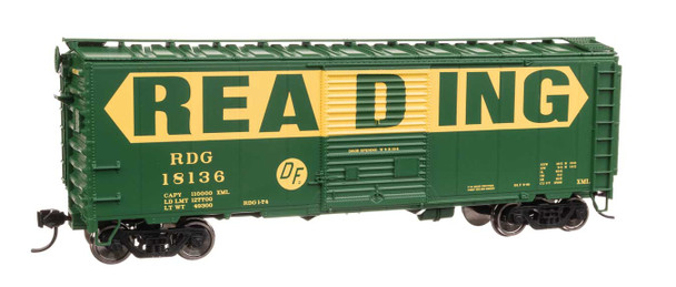 Walthers Mainline 910-45220 - 40' ACF Welded Boxcar w/8' Youngstown Door Reading (RDG) 18136 - HO Scale