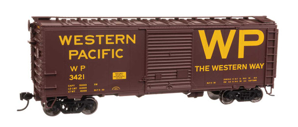 Walthers Mainline 910-45226 - 40' ACF Welded Boxcar w/8' Youngstown Door Western Pacific (WP) 3423 - HO Scale