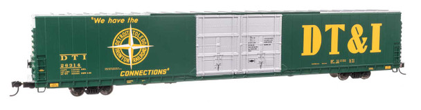 Walthers Proto 920-102117 - 86' Pullman-Standard Double-Door Hi-Cube Boxcar Detroit, Toledo and Ironton (DTI) 26446 - HO Scale