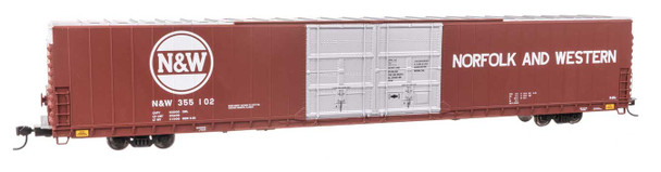 Walthers Proto 920-102122 - 86' Pullman-Standard Double-Door Hi-Cube Boxcar Norfolk & Western (NW) 355157 - HO Scale