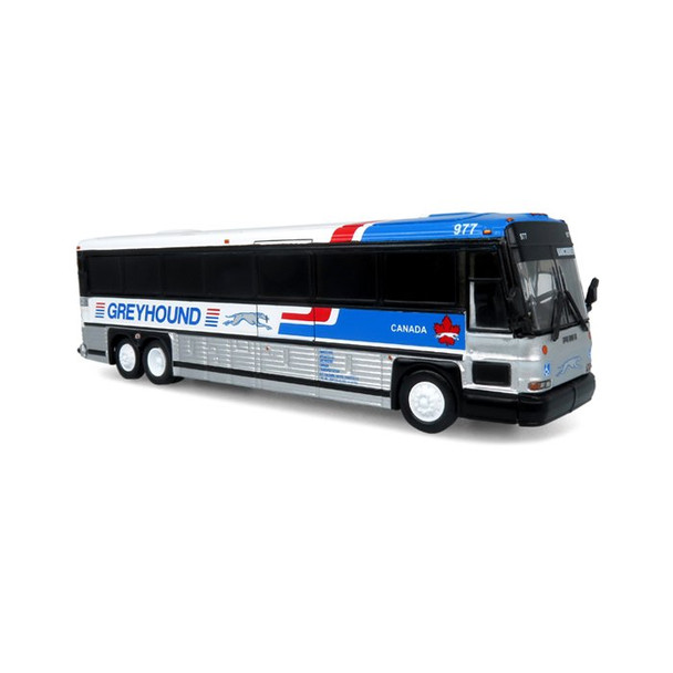 Iconic Replicas 87-0481 - MCI D4000 Coach: Greyhound Canada  - HO Scale