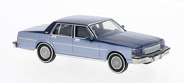 Brekina 19707 - 1987 Chevrolet Caprice Sedan 2-Tone Blue  - HO Scale