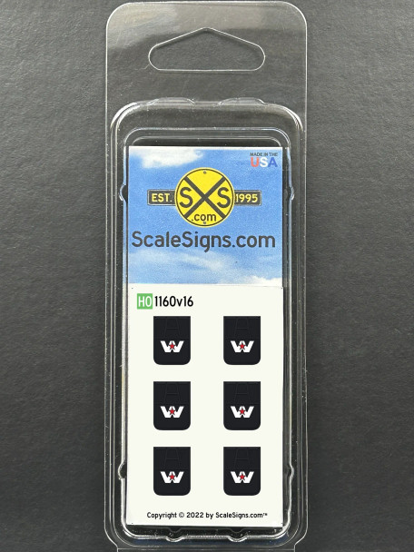 ScaleSigns HO-1160-016 - Mud Flap Western Star Trucking  - HO Scale