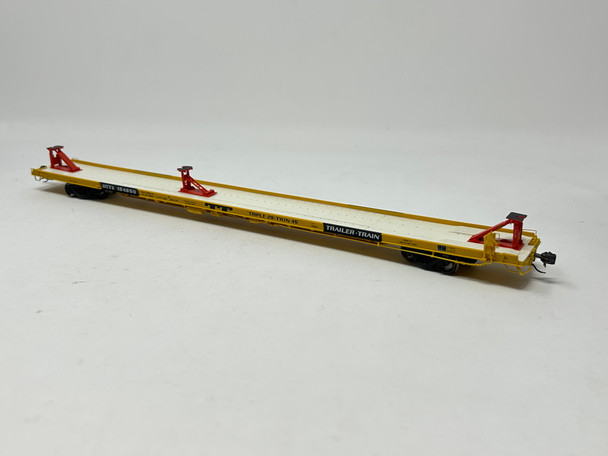 Pre-Owned: Athearn Genesis 89' TOFC Flat Car TTX (DTTX) 154850 - HO Scale