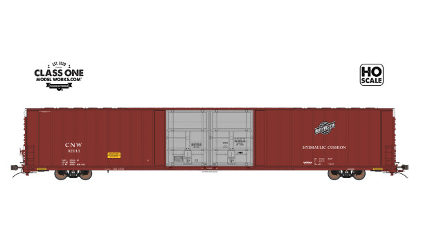 Class One Model Works FC00330 - Thrall 86' Highcube 4-Door Boxcar Chicago & Northwestern (CNW) 92147 - HO Scale