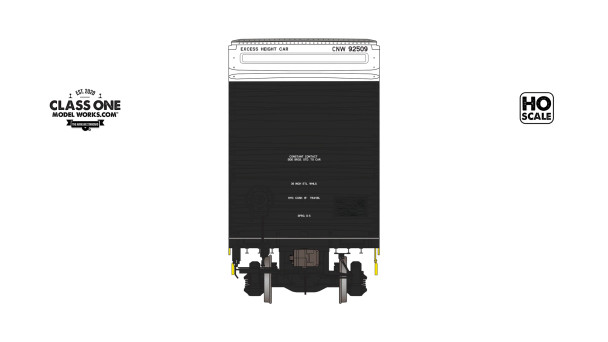 Class One Model Works FC00332 - Thrall 86' Highcube 4-Door Boxcar Chicago & Northwestern (CNW) 92509 - HO Scale